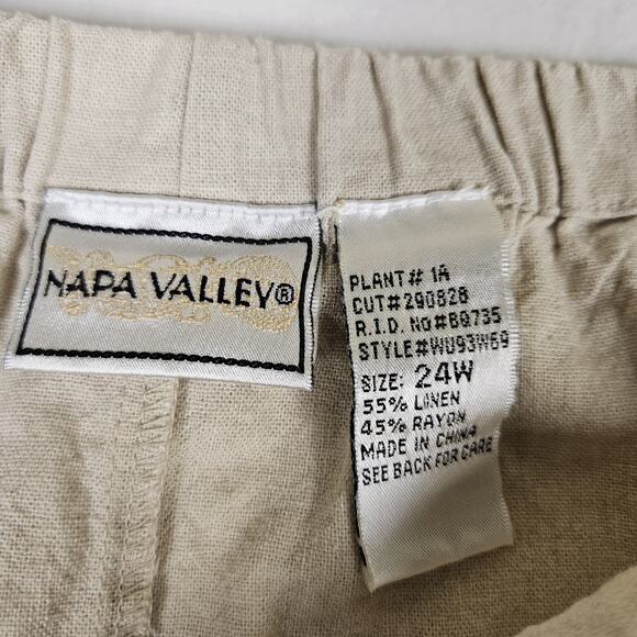 VTG Napa Valley Linen Blend Maxi Skirt Beaded Embroidered Womens 24W Lagenlook - Picture 11 of 16